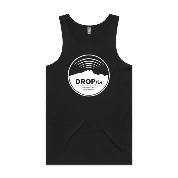 Drop FM - Black - Mens Lowdown Singlet Thumbnail