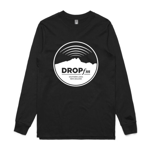 Drop FM - Black - Mens Base Longsleeve Tee Thumbnail
