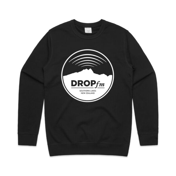 Drop FM - Black - Mens Premium Crew Thumbnail
