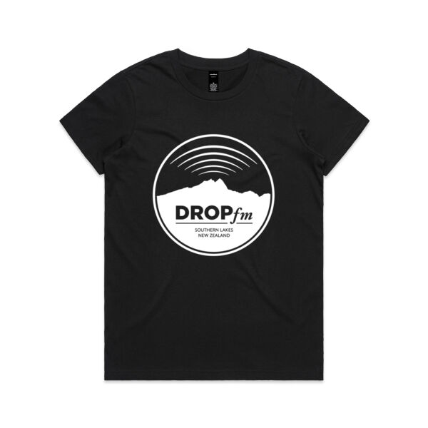 Drop FM - Black - Womens Maple Tee Thumbnail